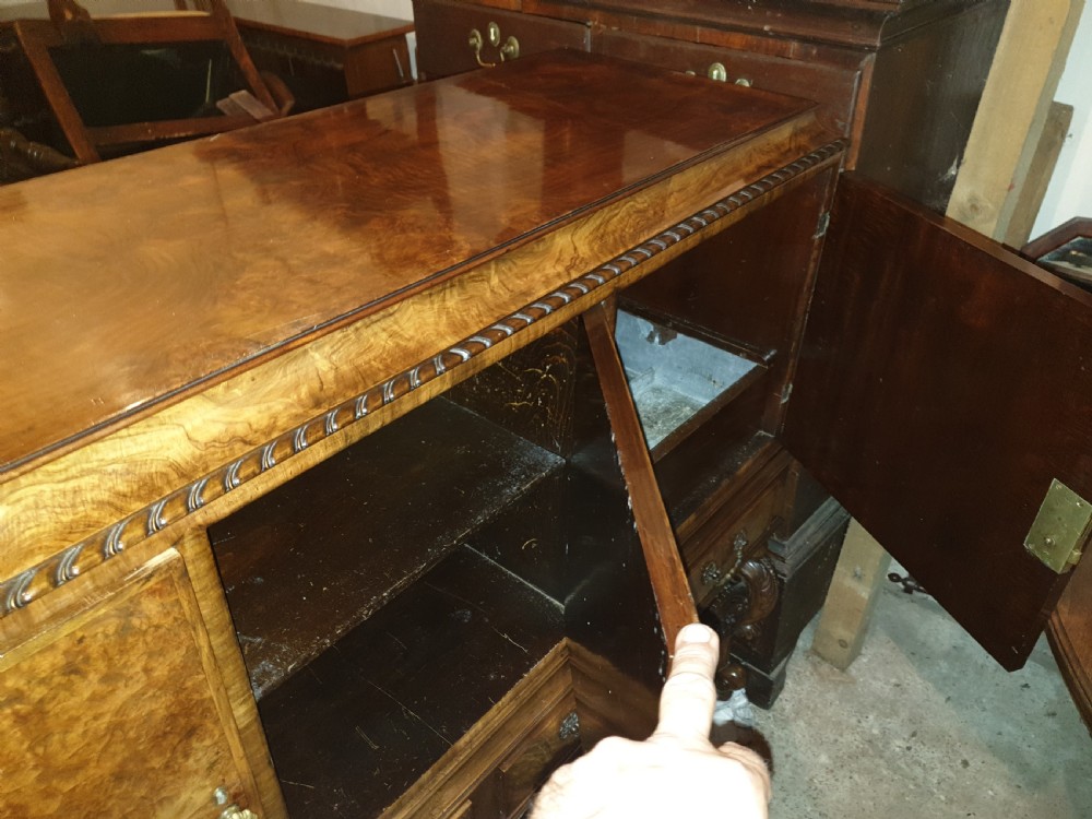 Good early 20th century walnut side cabinet.  View III