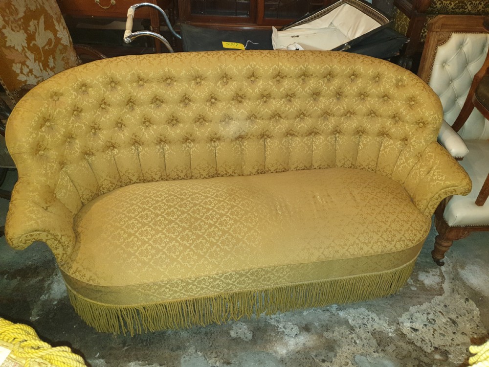 Early 20th century button back sofa View II