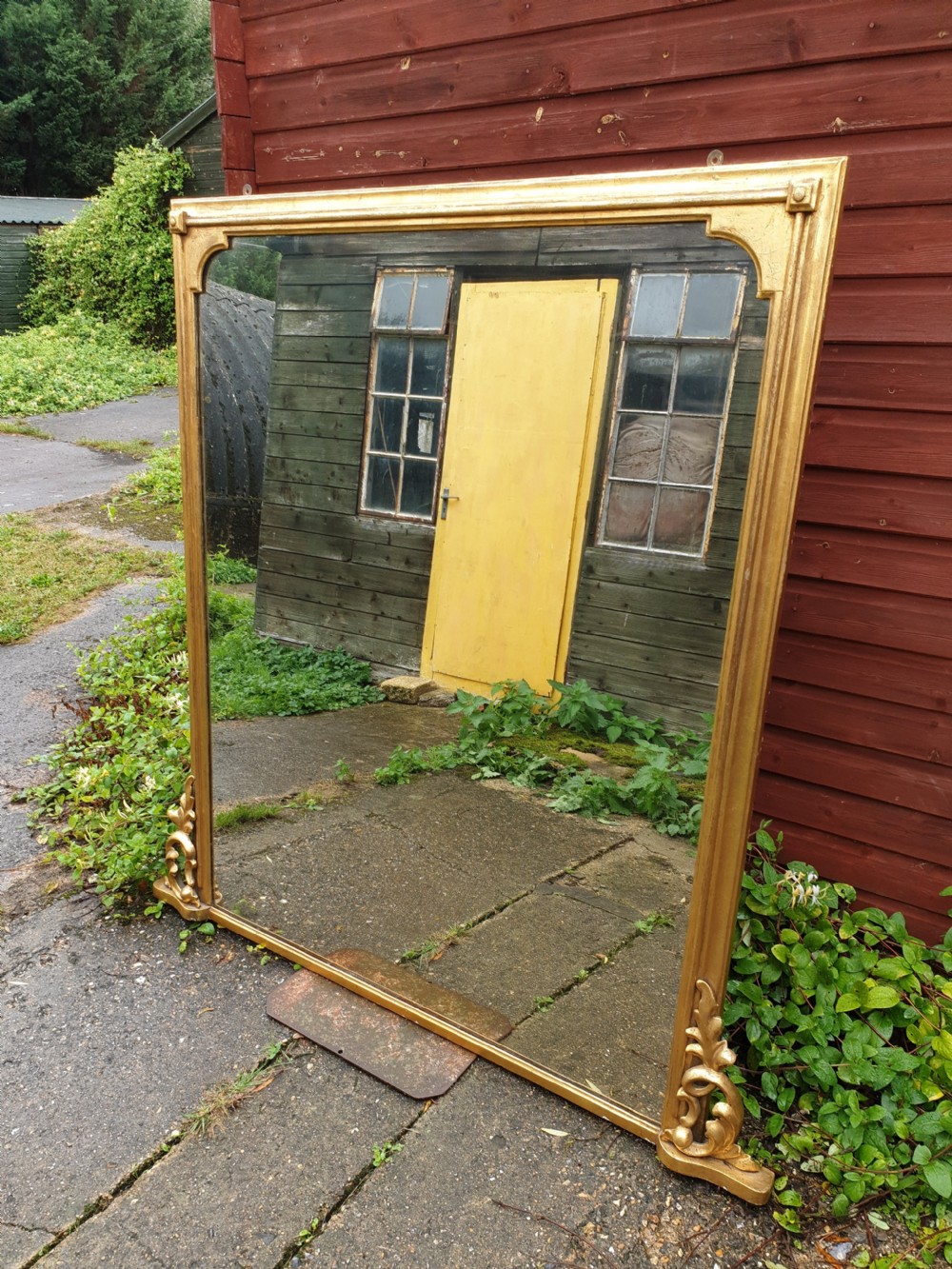  Victorian gilt frame wall mirror  View II
