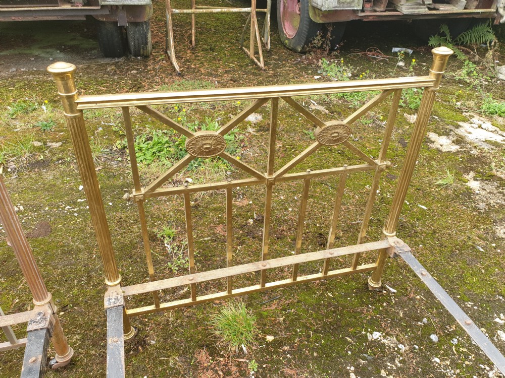 Pair of late Victorian(3 foot 6 inch) brass single beds View VIII