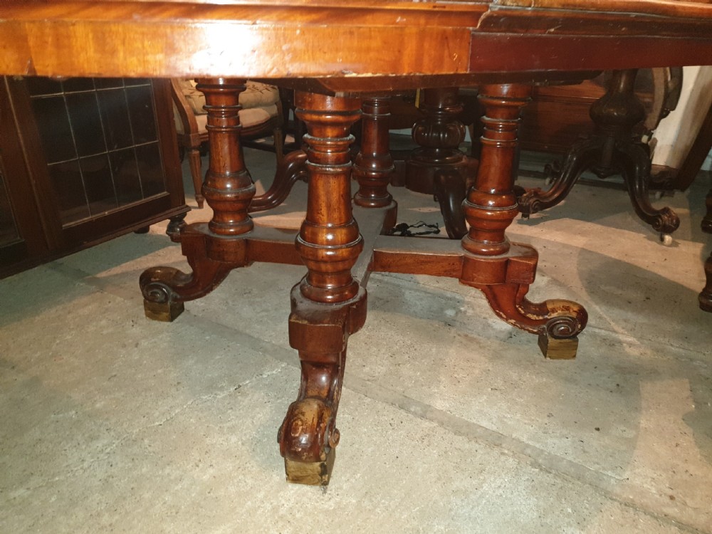 Early Victorian extending dining table. View IV