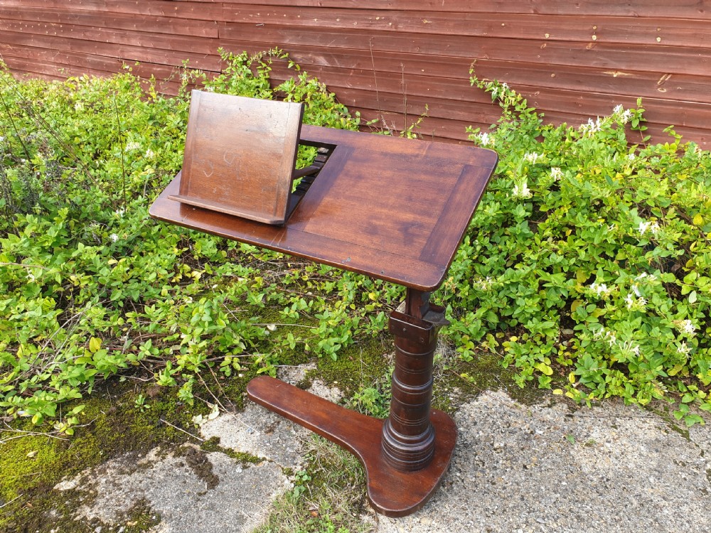 Late Victorian adjustable reading table
