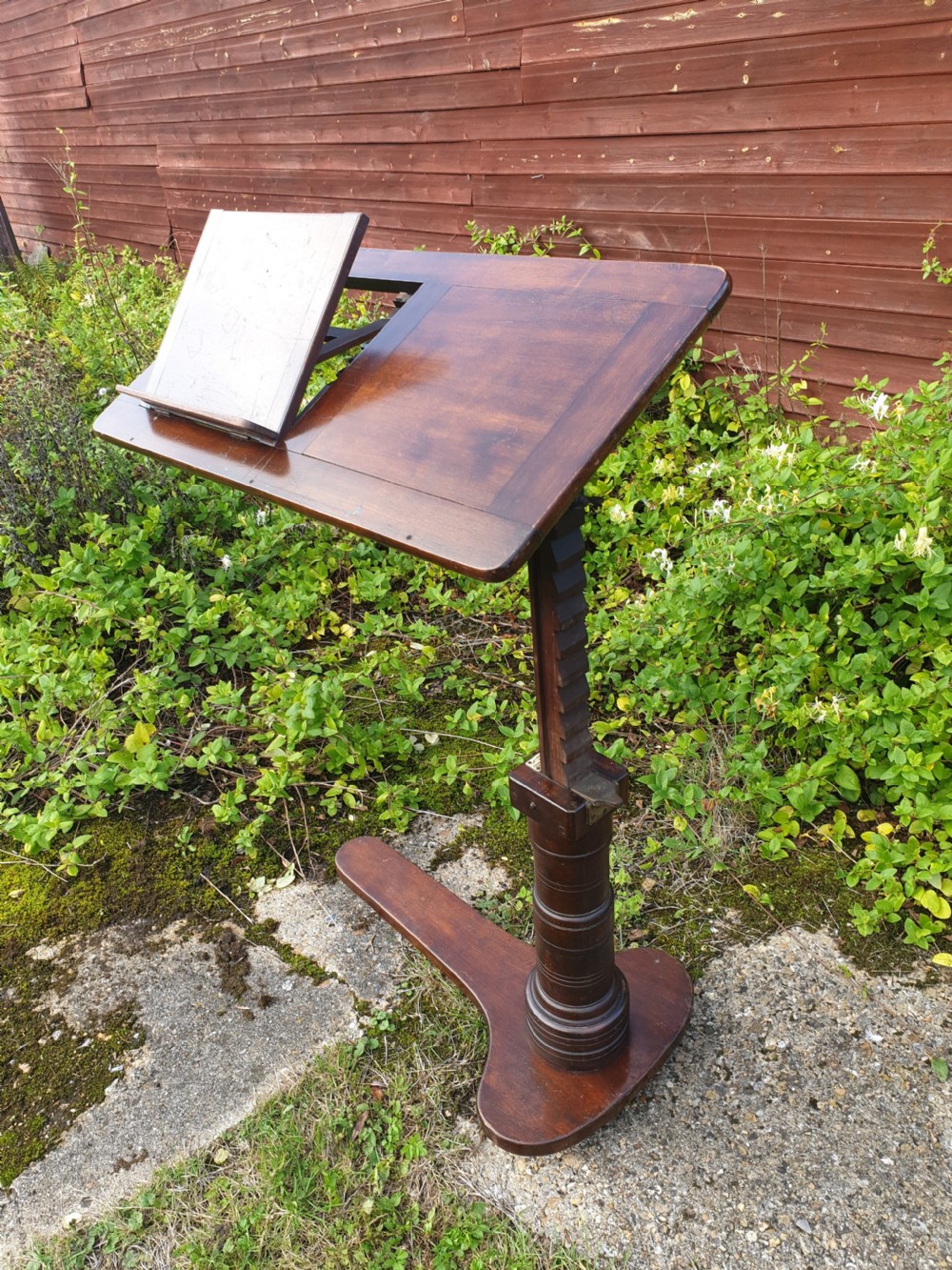 Late Victorian adjustable reading table View III