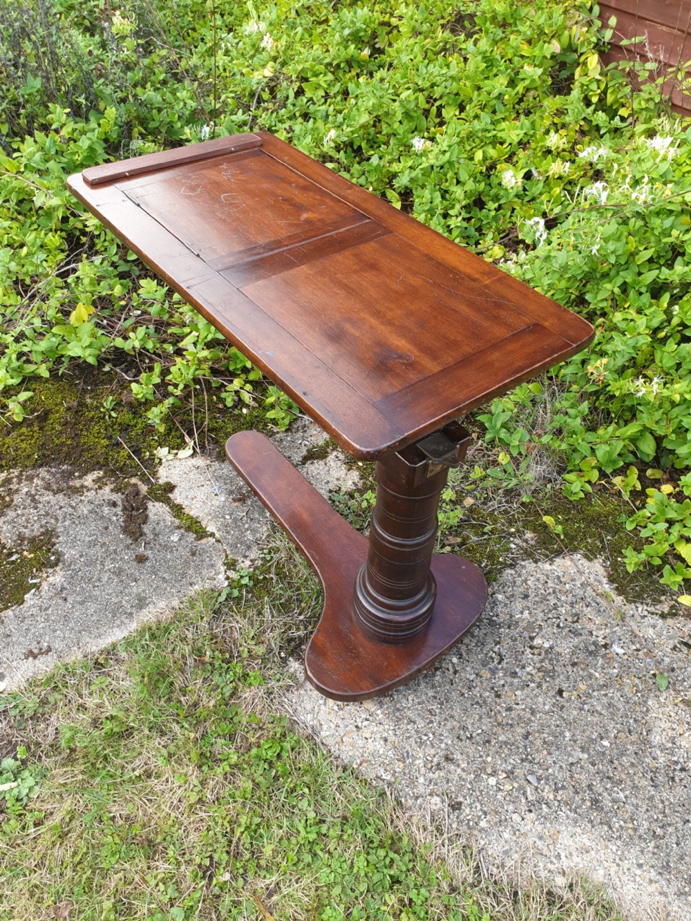 Late Victorian adjustable reading table View V