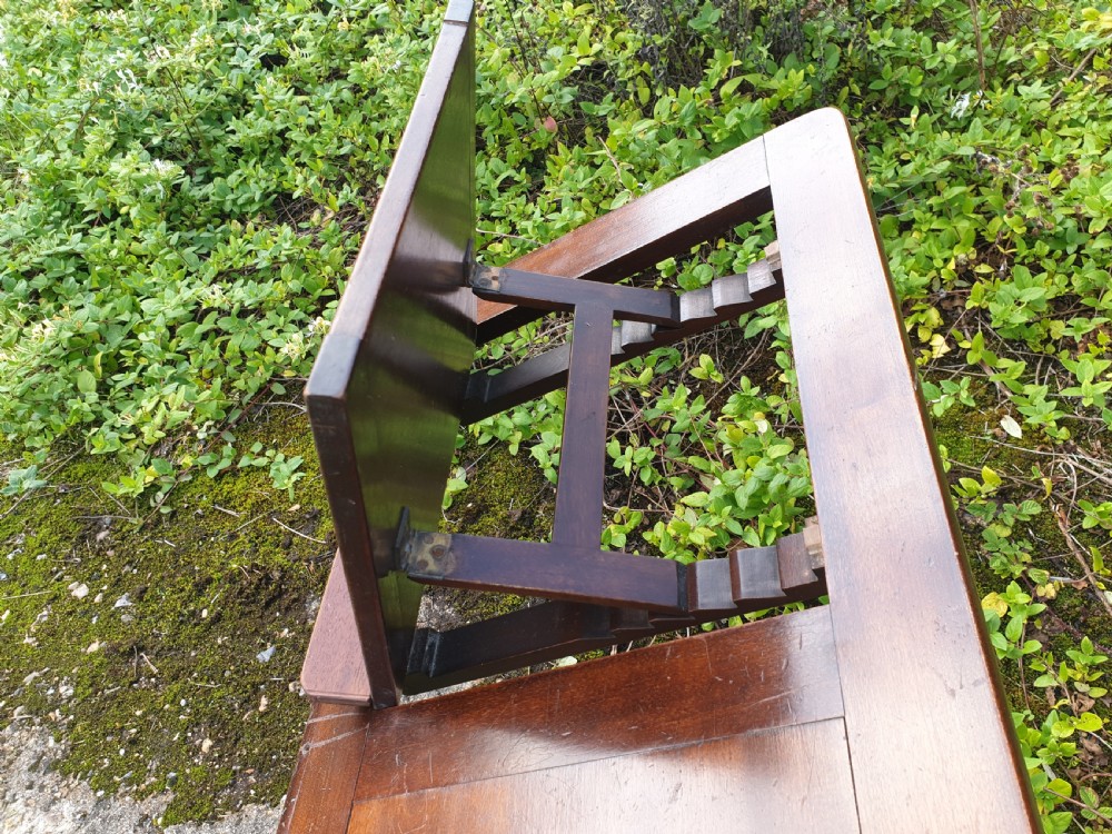 Late Victorian adjustable reading table View VI