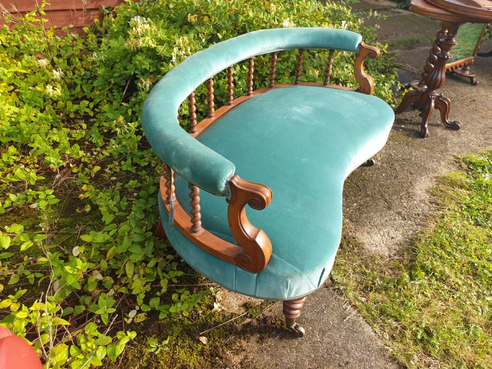 Victorian window seat in the manner of Hindley & Sons.  View II
