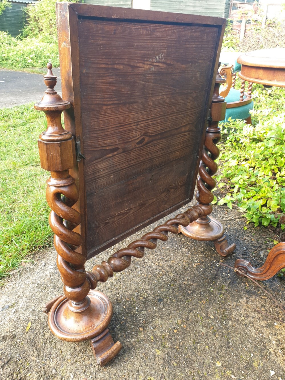 Larger than normal double twist dressing table mirror.  View III