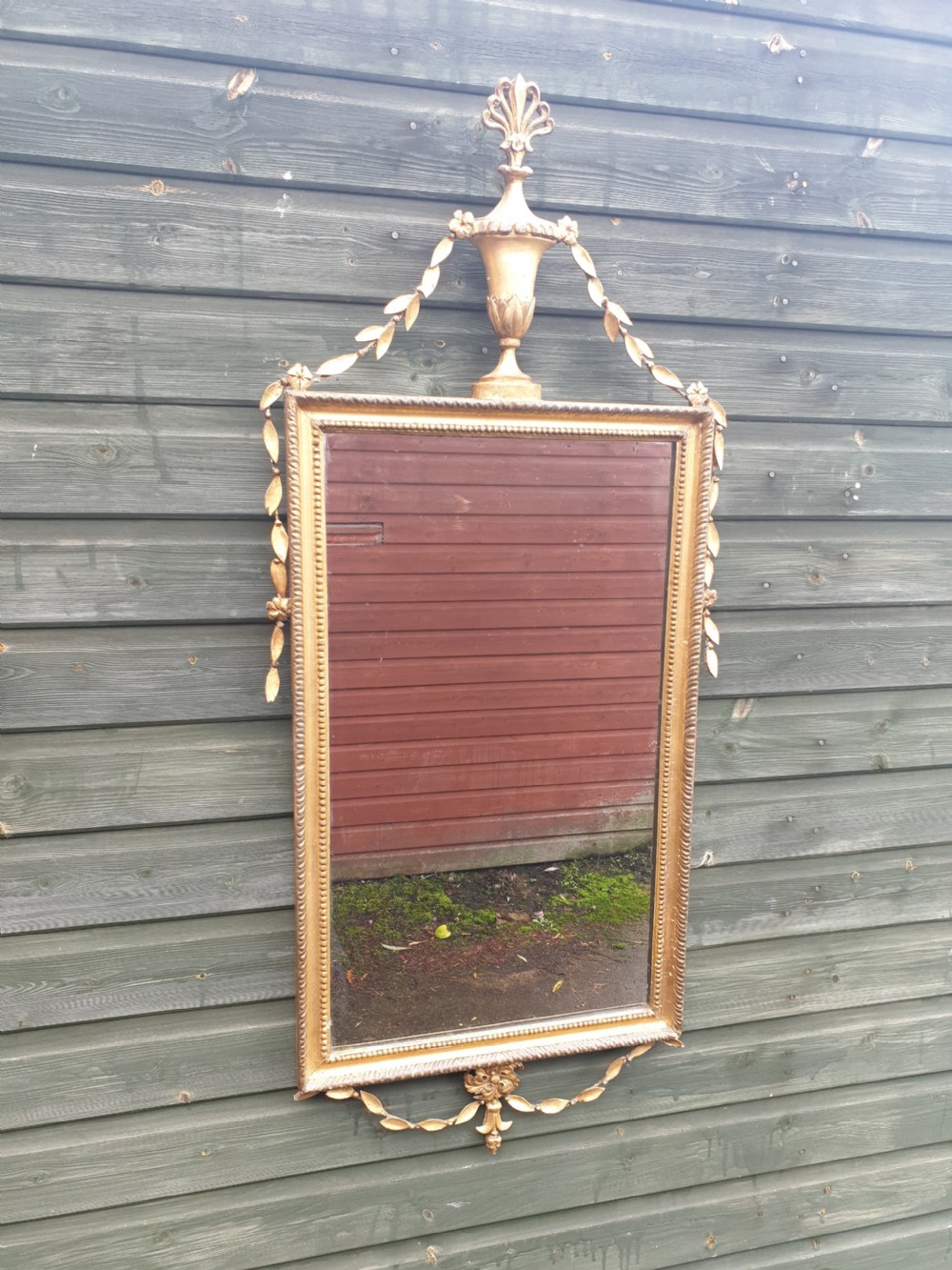 19th century gilt wall mirror  View V