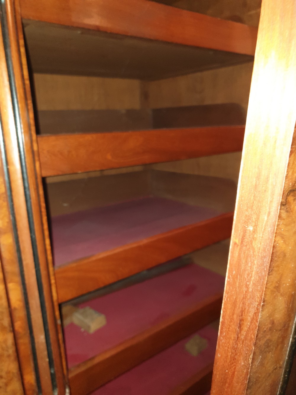 Victorian walnut 3 section wardrobe View IV