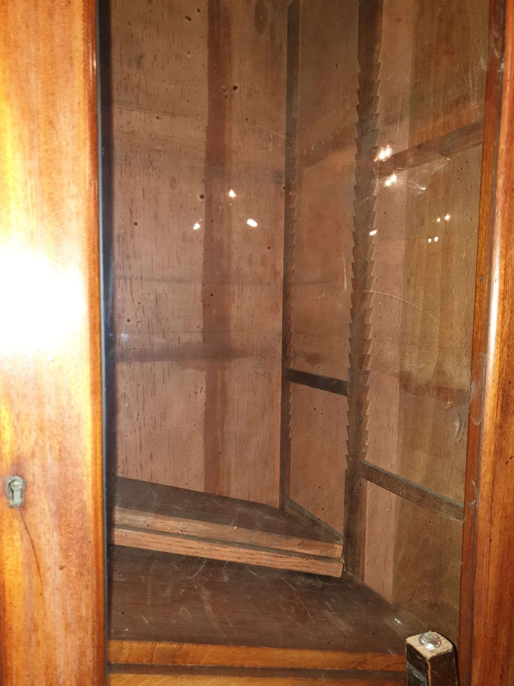 19th century mahogany breakfront front library bookcase  View VII