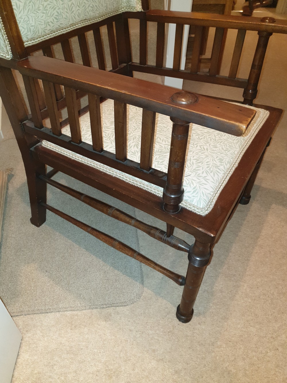 Liberty style arts and crafts armchair  View III