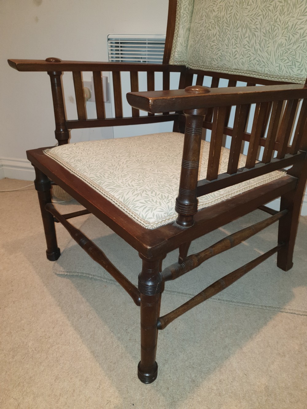 Liberty style arts and crafts armchair  View V