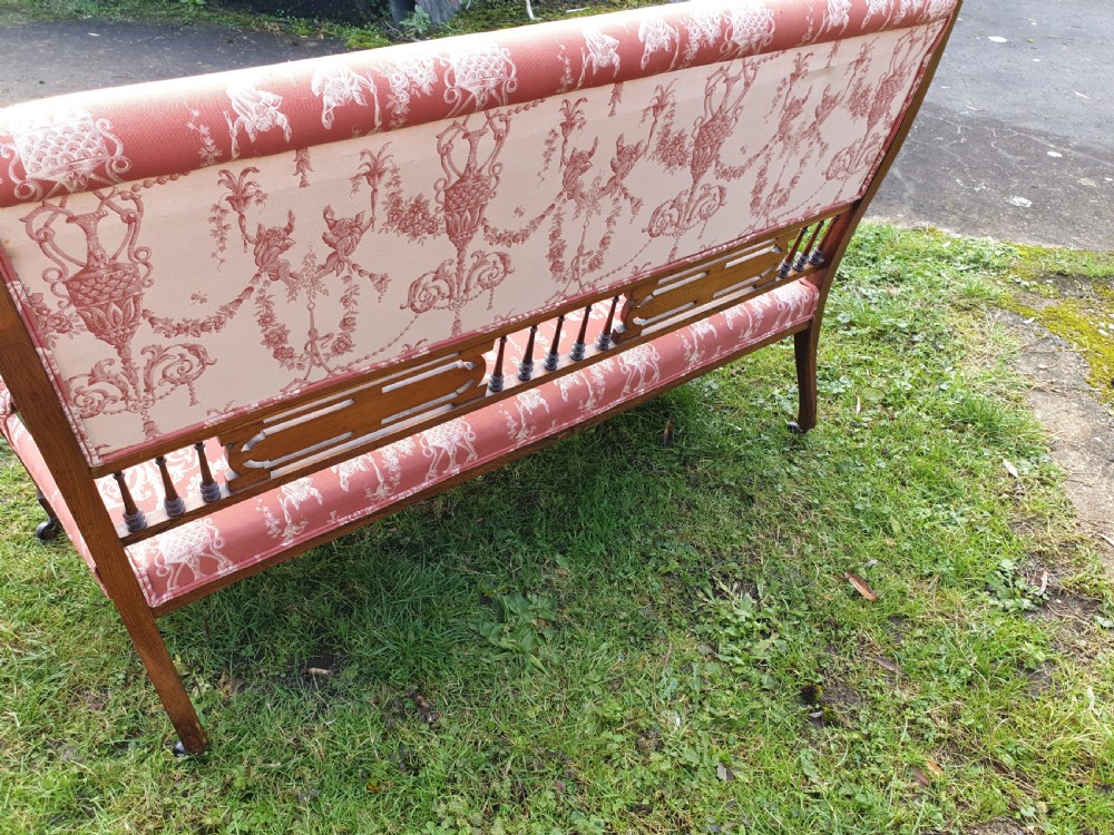 Pretty inlaid rosewood window seat View IV