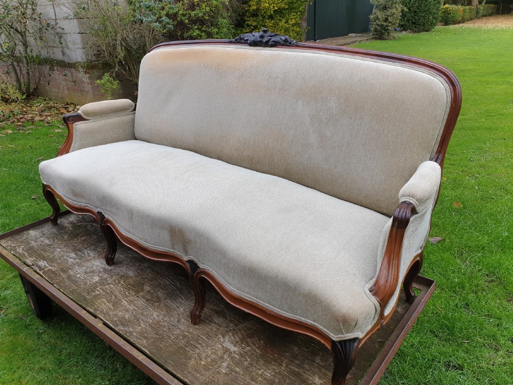 Late 19th century rosewood frame sofa View II