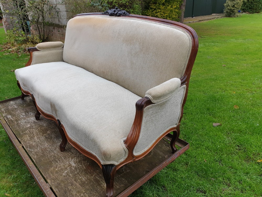 Late 19th century rosewood frame sofa View IV