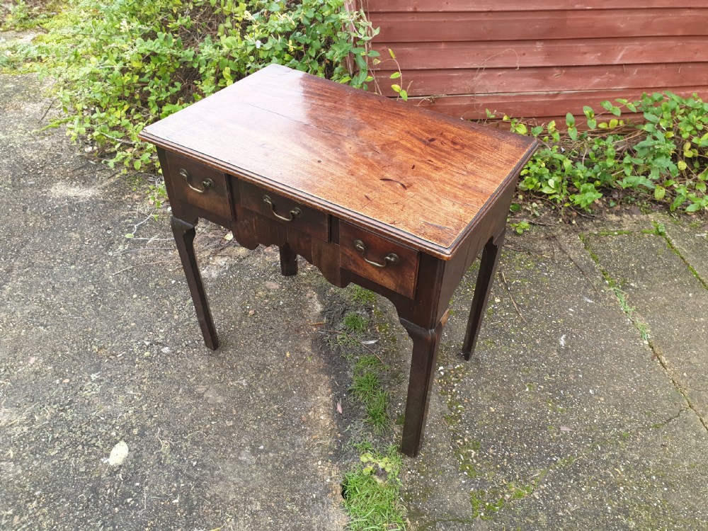 18th century 3 drawer lowboy  View III
