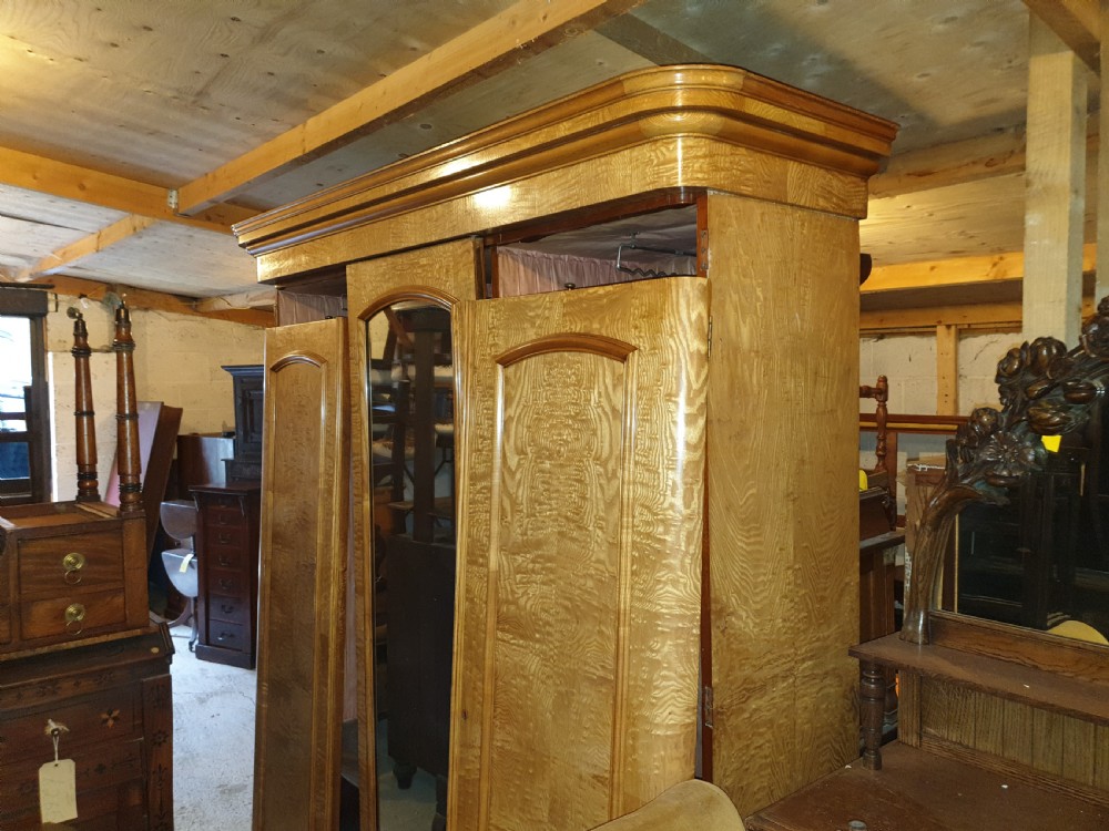 Good quality Hungarian ash triple wardrobe.  View VII