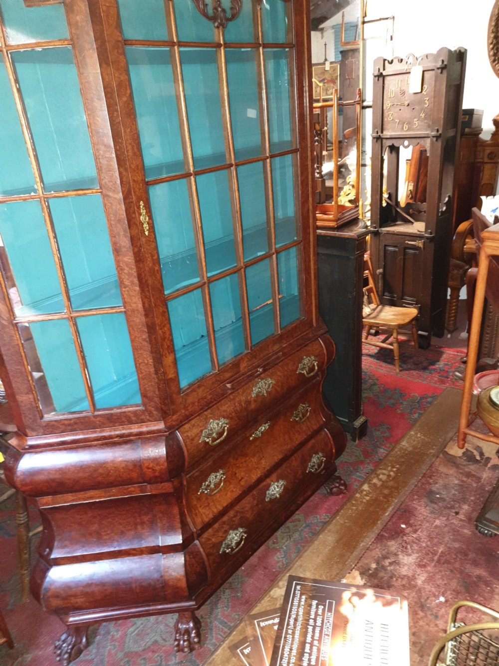19th century Dutch walnut cabinet