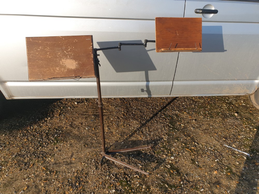 Early 20th century fully adjustable music stand. View II
