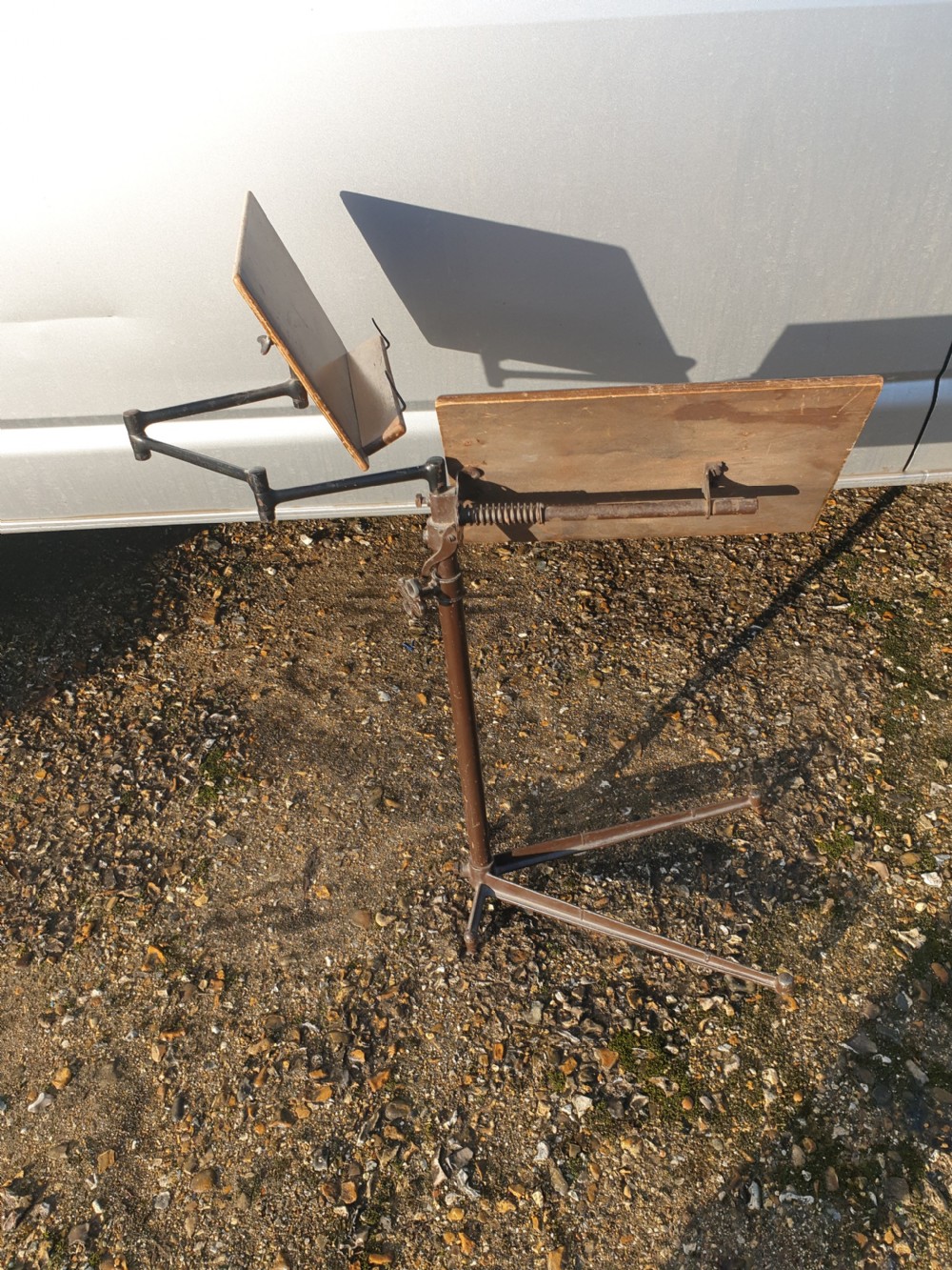 Early 20th century fully adjustable music stand. View IV