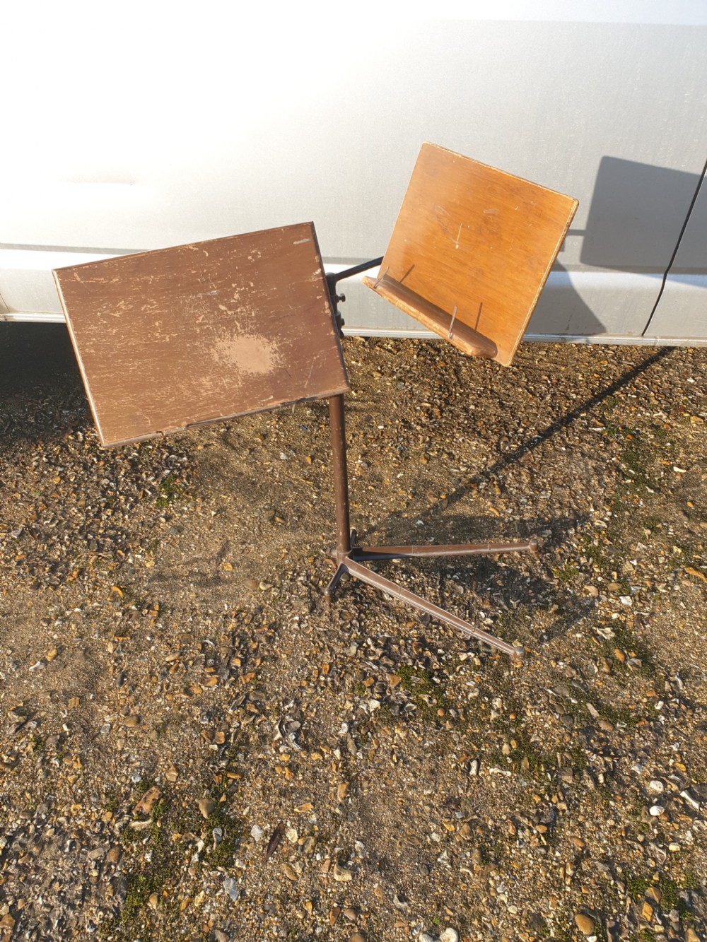 Early 20th century fully adjustable music stand. View V