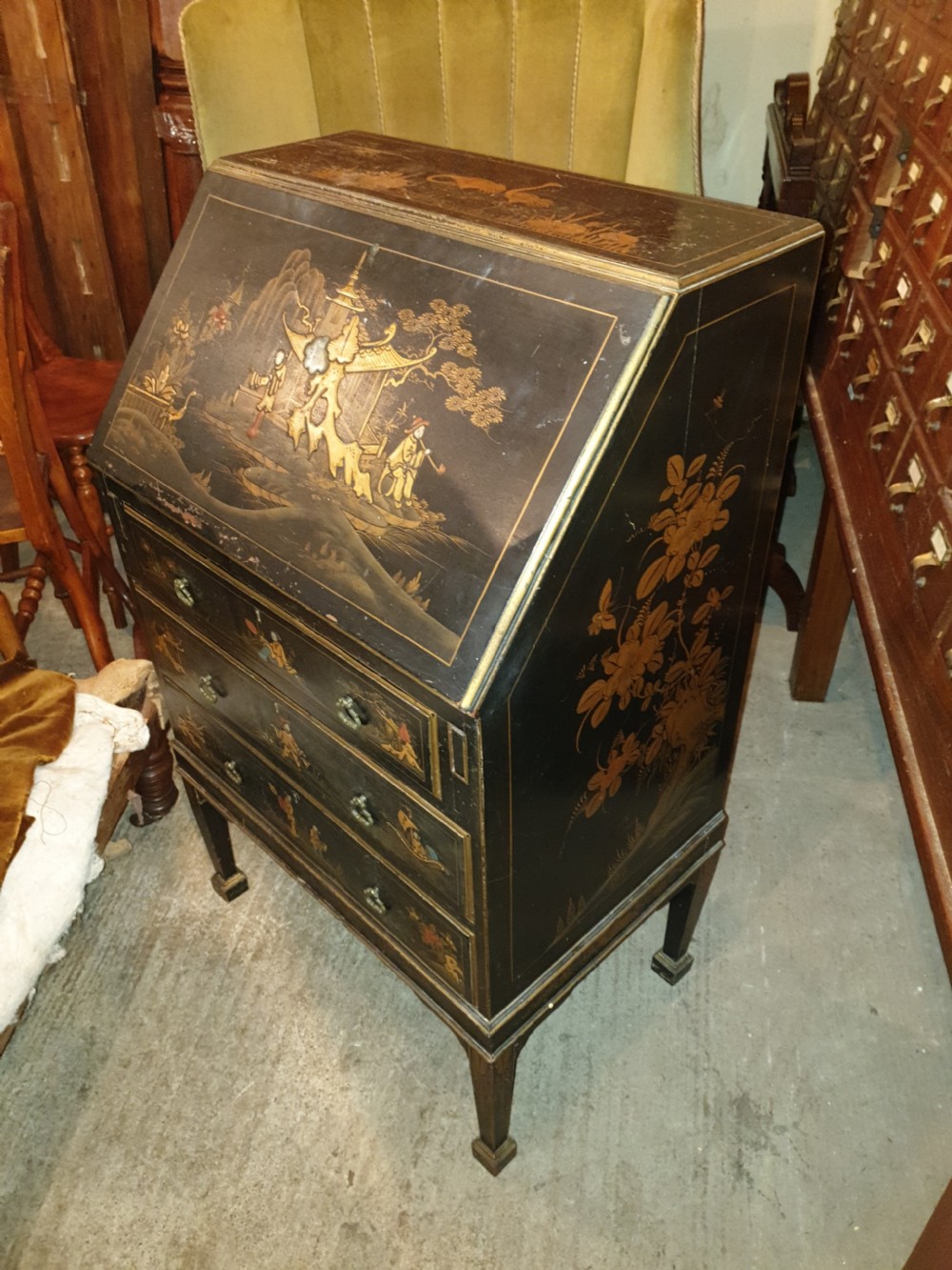 Early 20th century lacquered bureau View II
