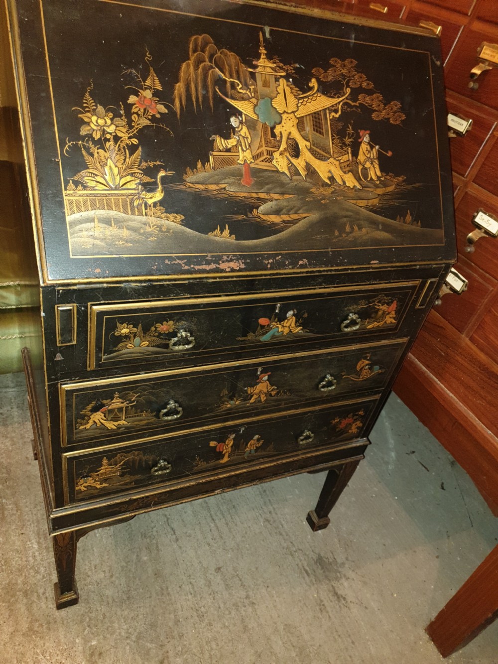 Early 20th century lacquered bureau View IV
