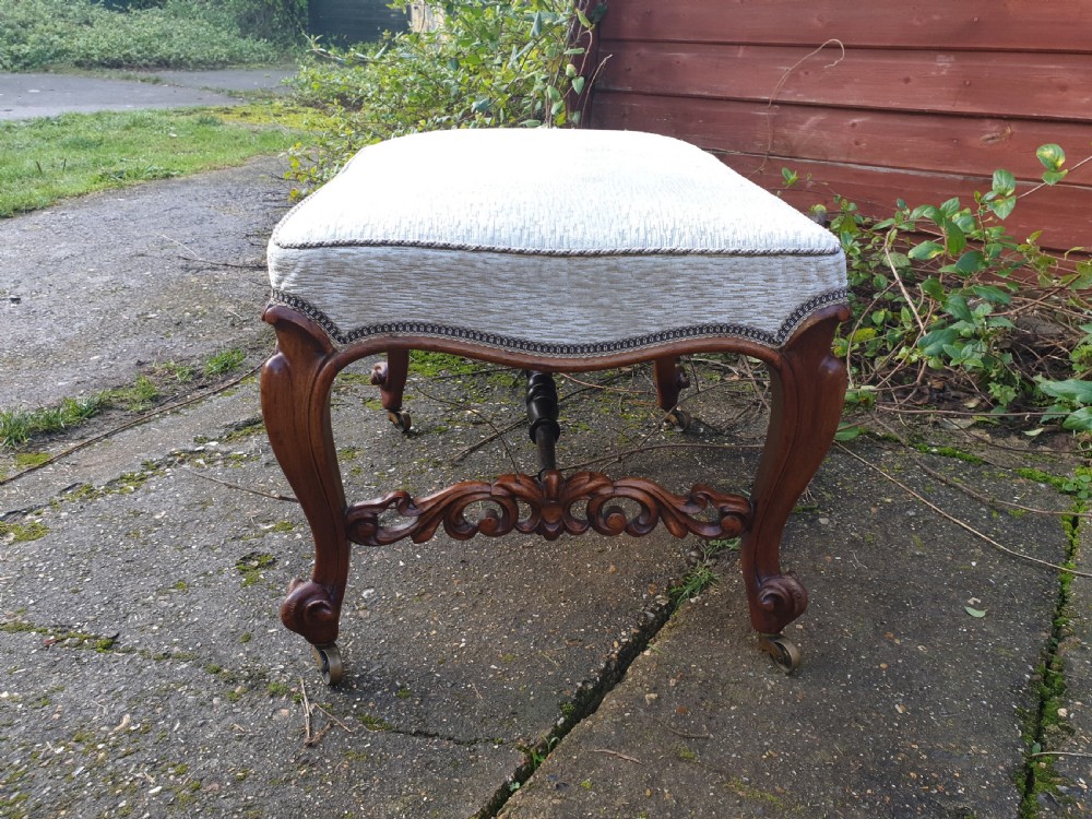 Mid 19th century rosewood centre stool  View II