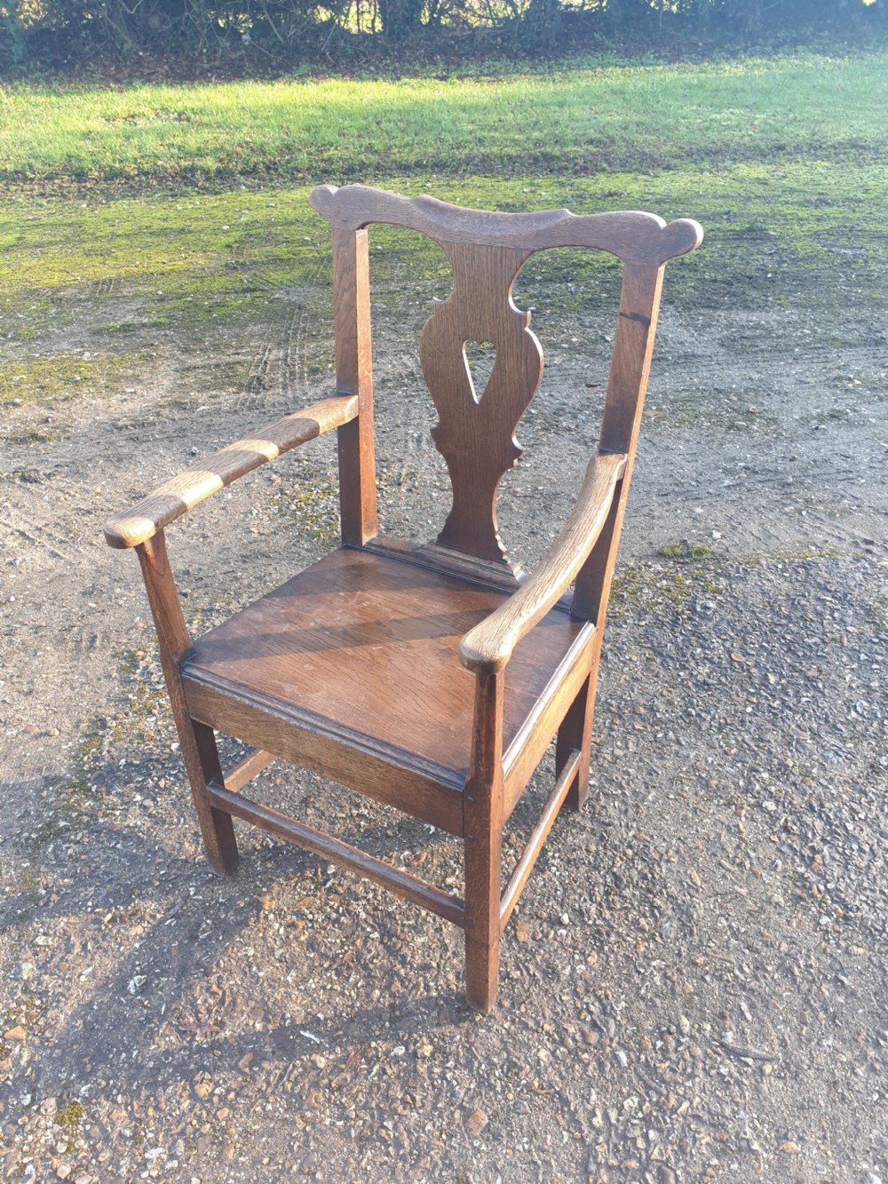 19th century Welsh oak armchair 