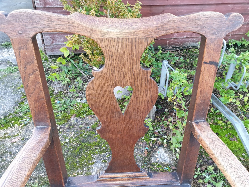 19th century Welsh oak armchair  View V
