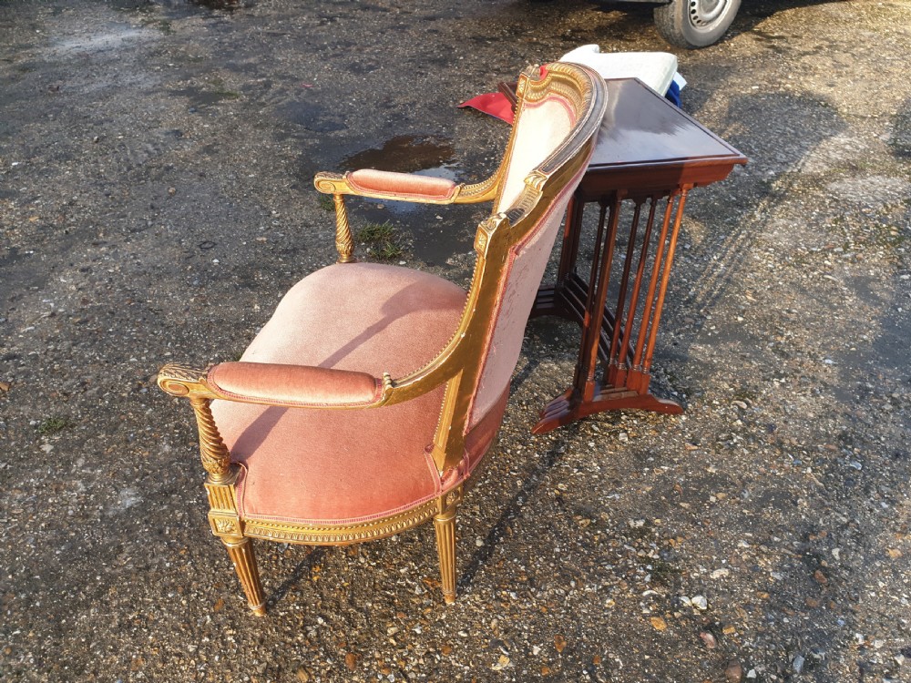  Gilt frame frame armchair. View IV