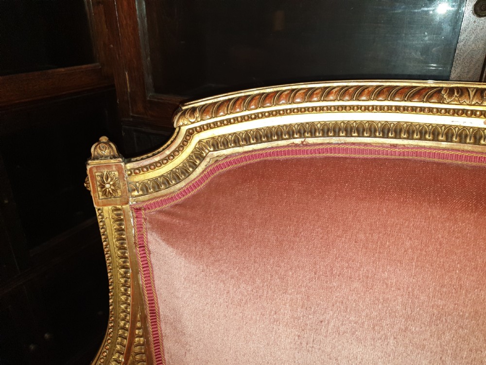  Gilt frame frame armchair. View V