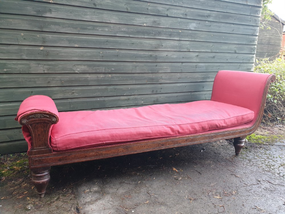 Regency simulated rosewood daybed  View II