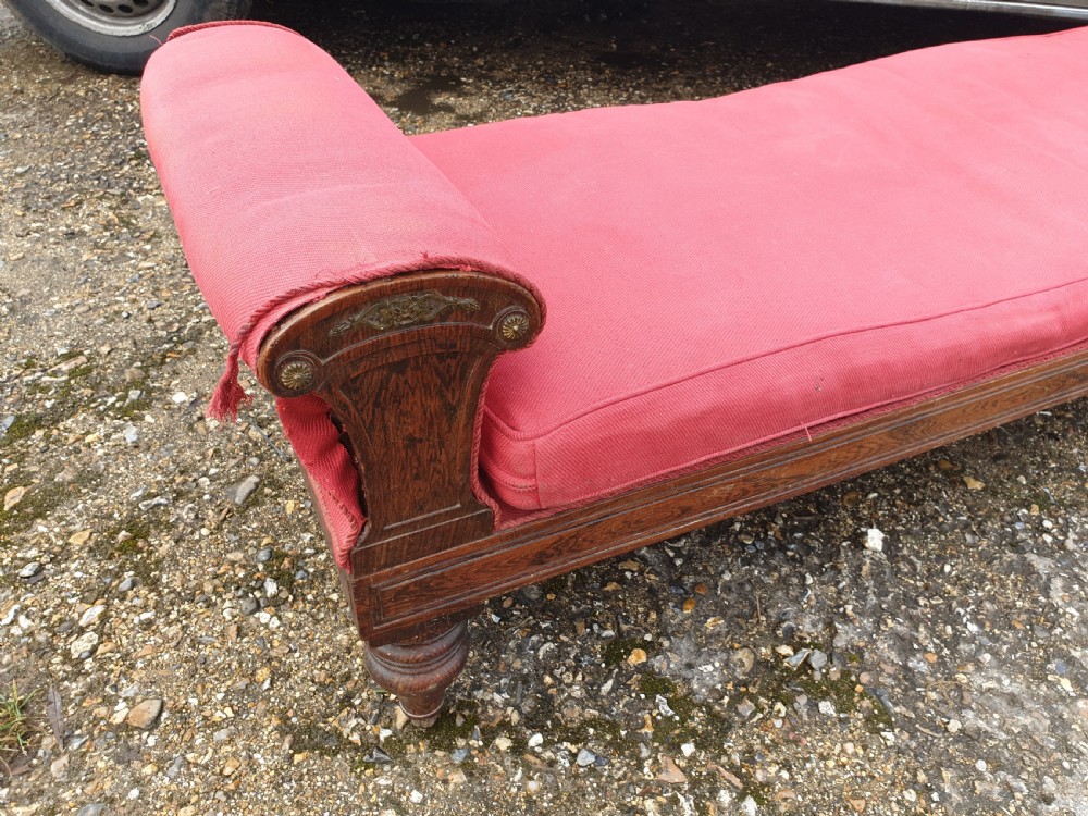 Regency simulated rosewood daybed  View IV