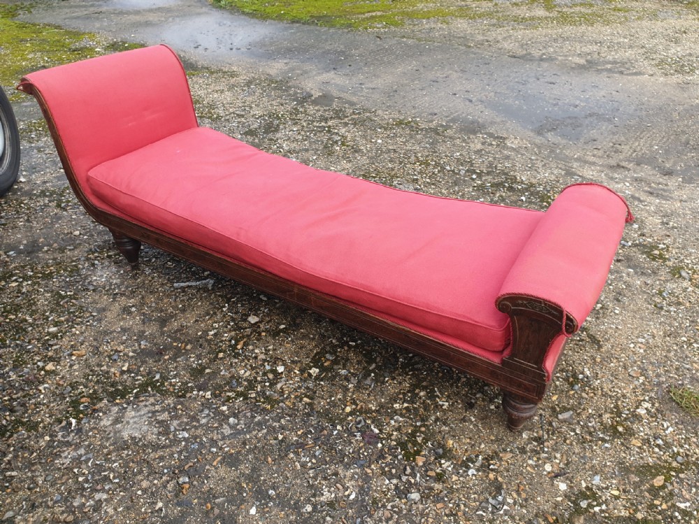 Regency simulated rosewood daybed  View V
