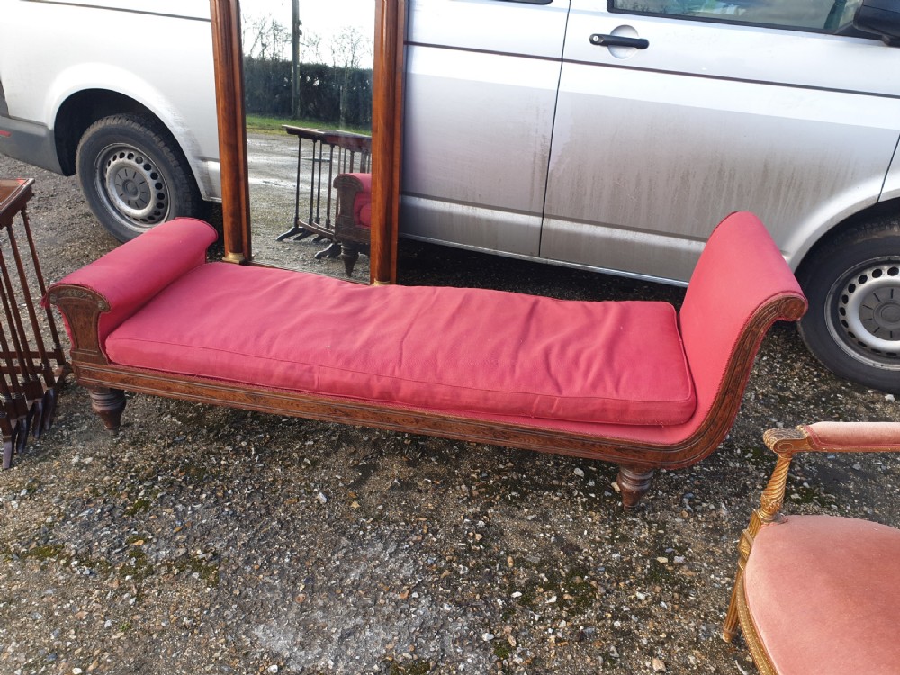 Regency simulated rosewood daybed  View VI