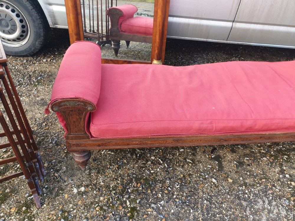 Regency simulated rosewood daybed  View VII