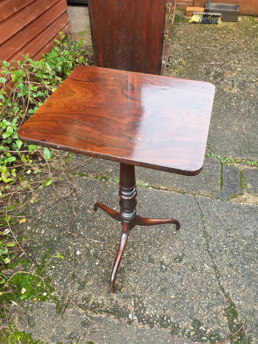 Regency rosewood lamp table View III