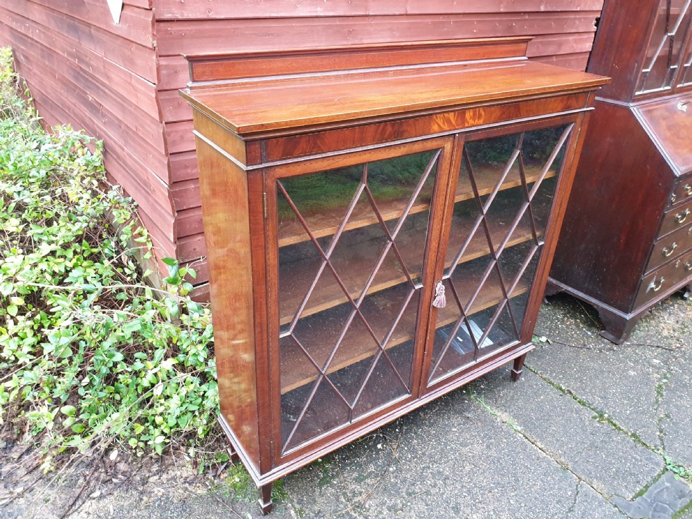 Edwardian inlaid mahogany 2 door cabinet View IV