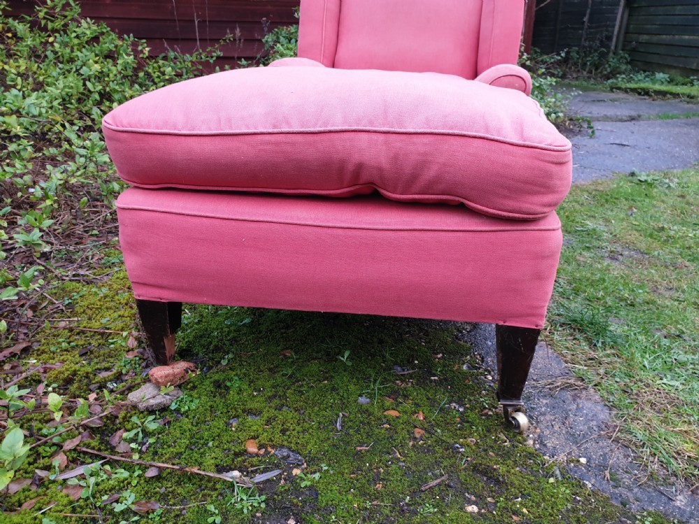 Late Victorian upholstered day bed in the manner of Howard  View VI