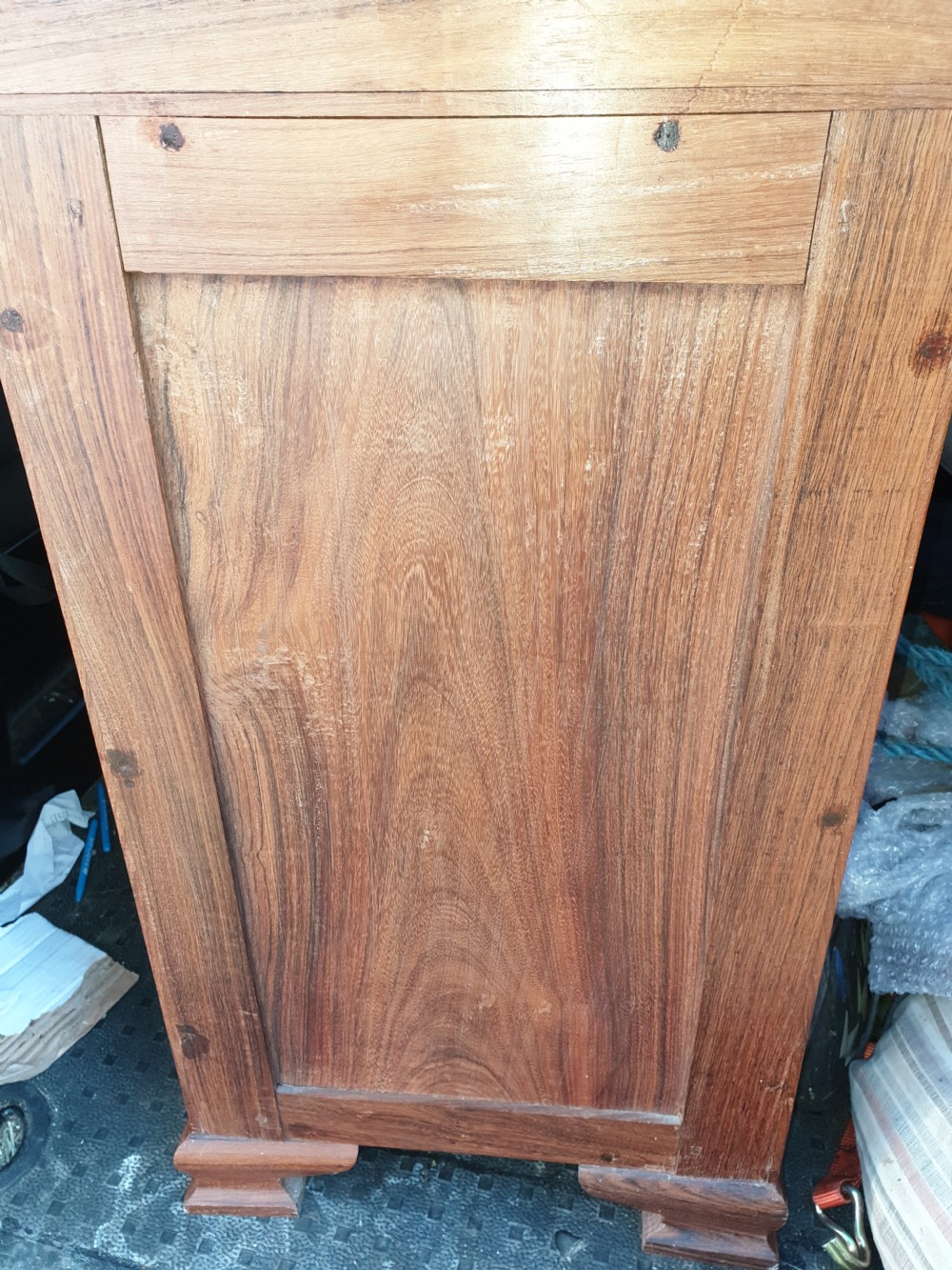 Pair of Indian rosewood bedside chests. View V