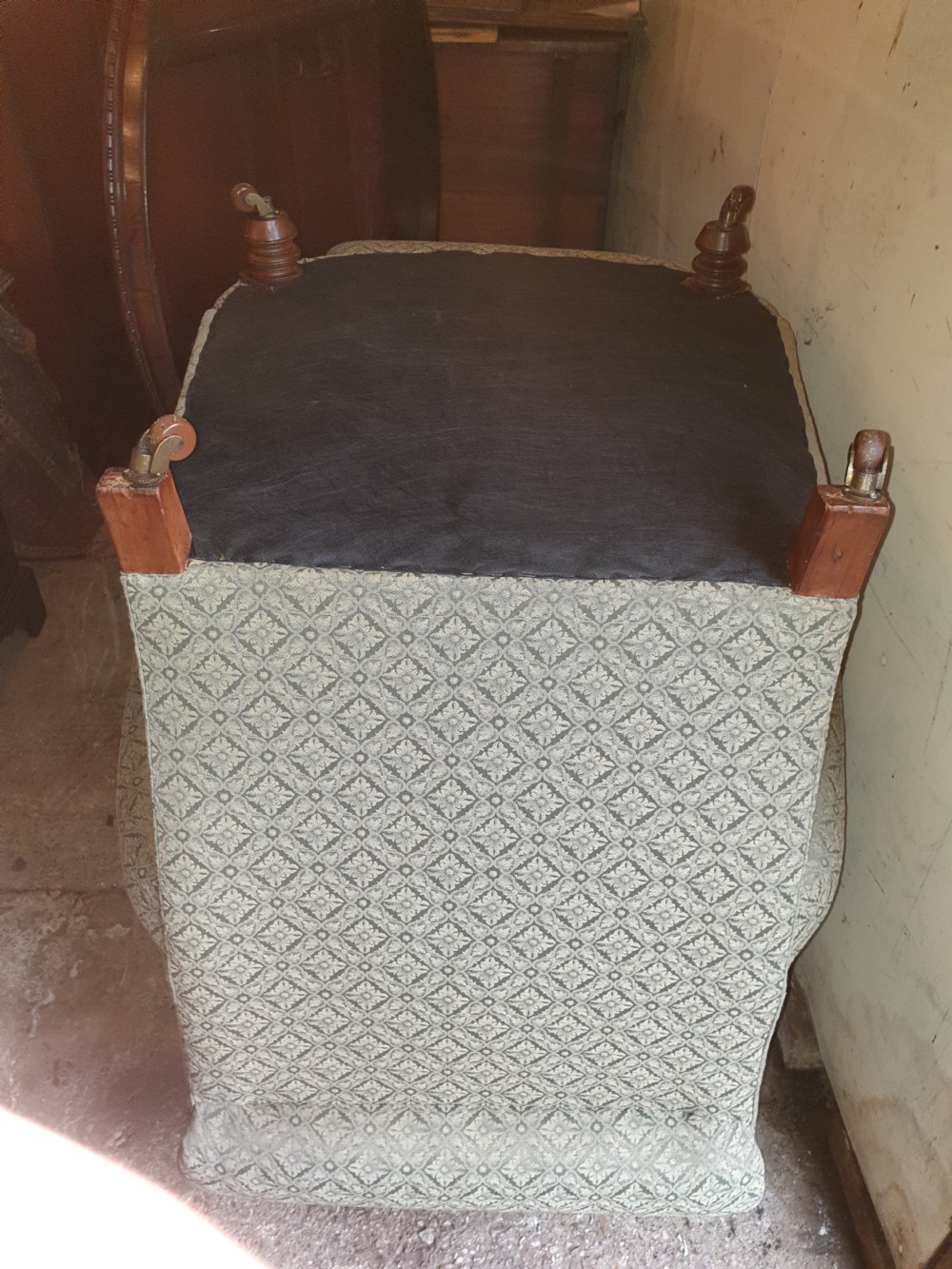 Pair of late Victorian upholstered armchairs  View VI