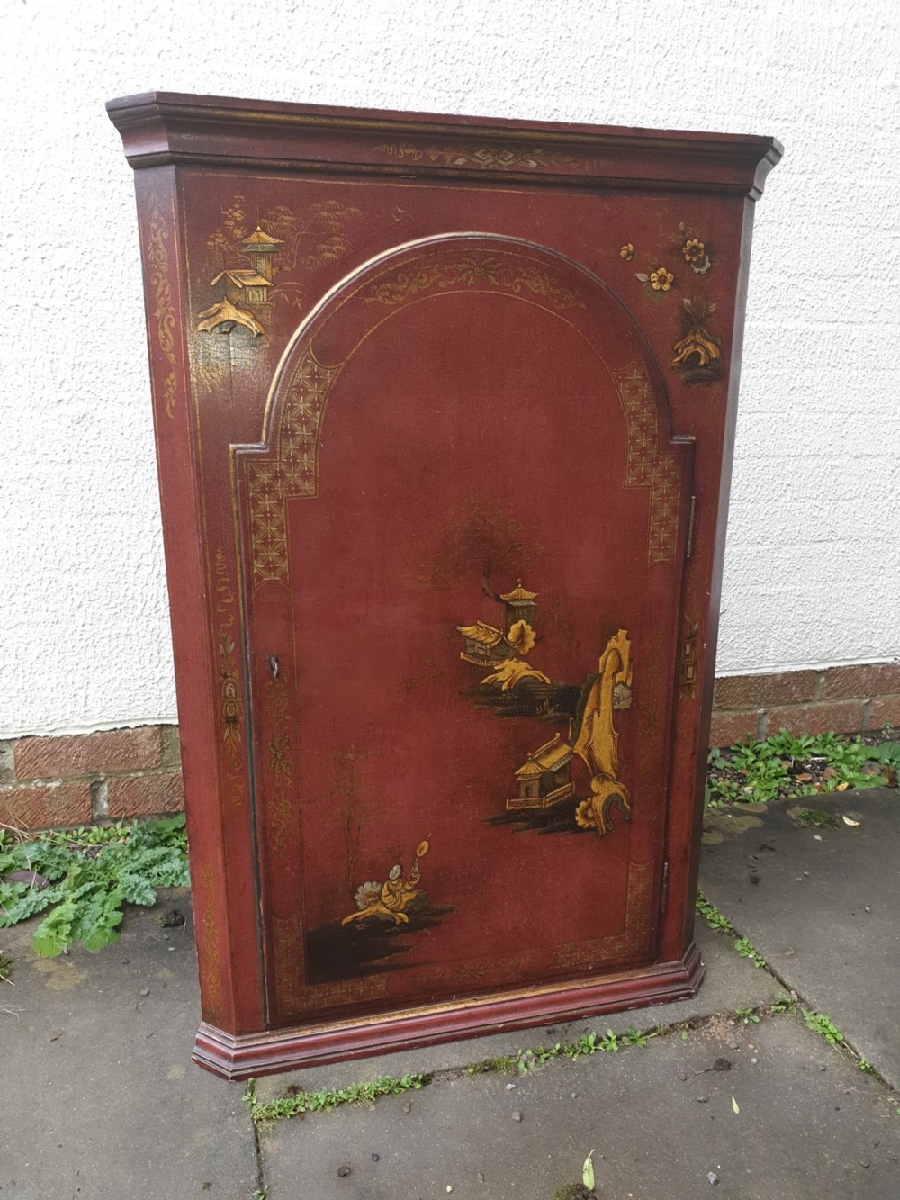 Lacquered corner cupboard (3 foot high) View V