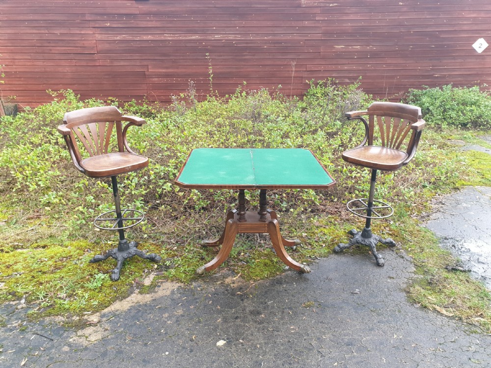 Pair of revolving bentwood bar stools View VI