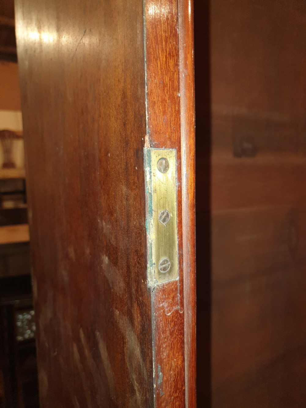 Tall Victorian mahogany library bookcase  View VII