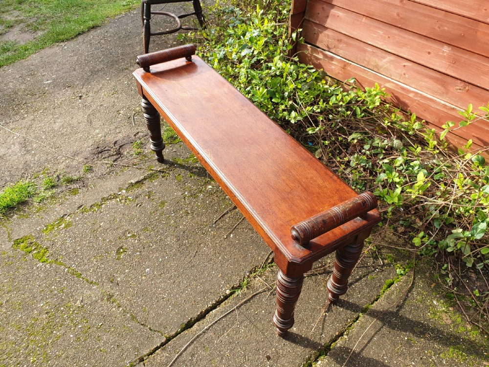 Victorian mahogany window seat View III