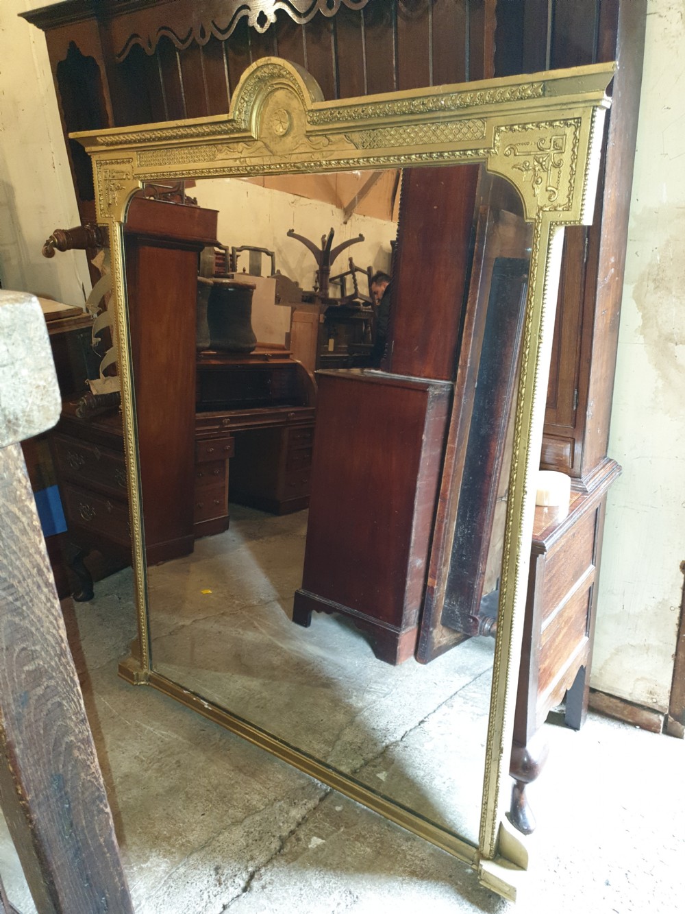 Large late Victorian hall mirror  View V