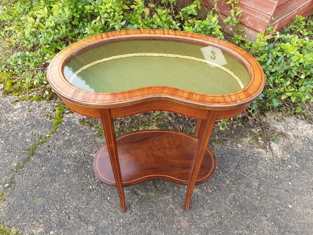 Edwardian inlaid bijouterie display table View IV
