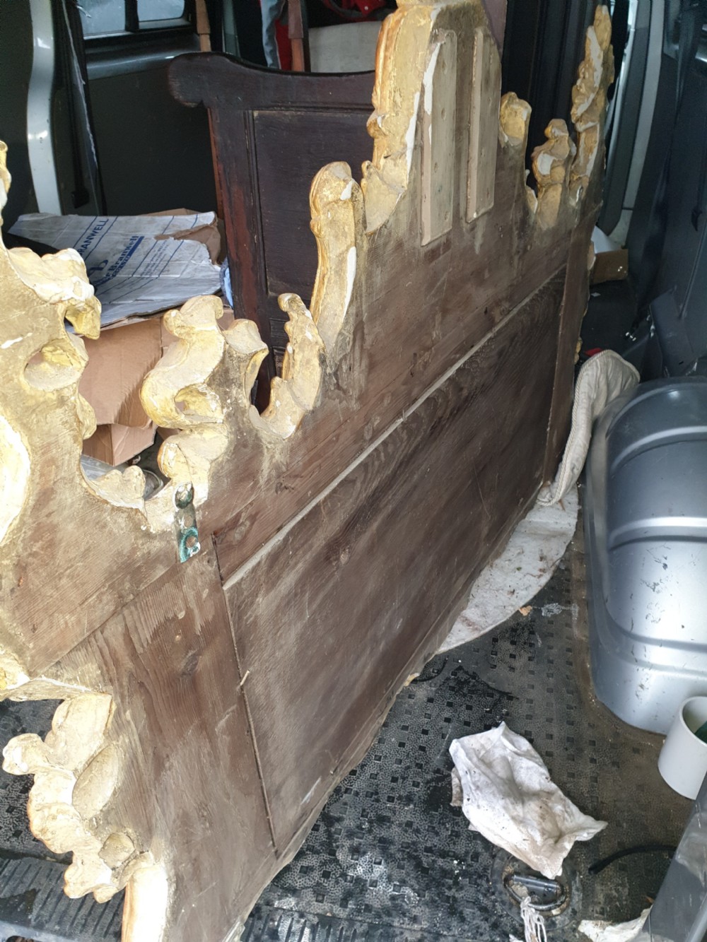 Carved giltwood overmantel mirror  View IV