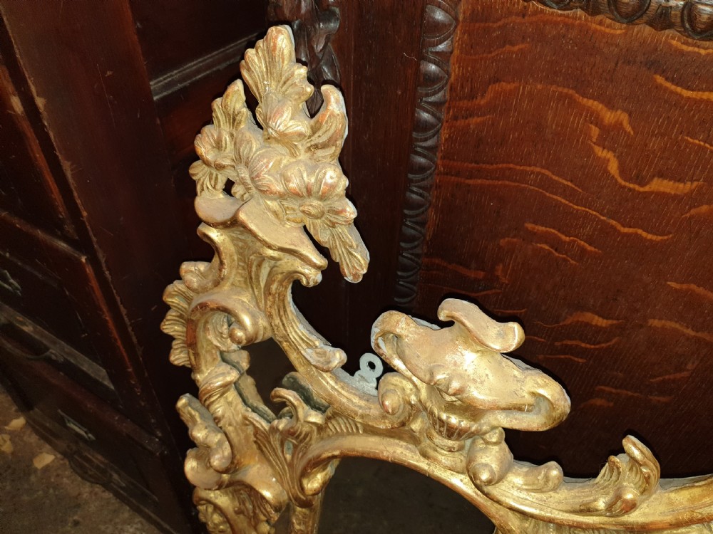 Carved giltwood overmantel mirror  View VI